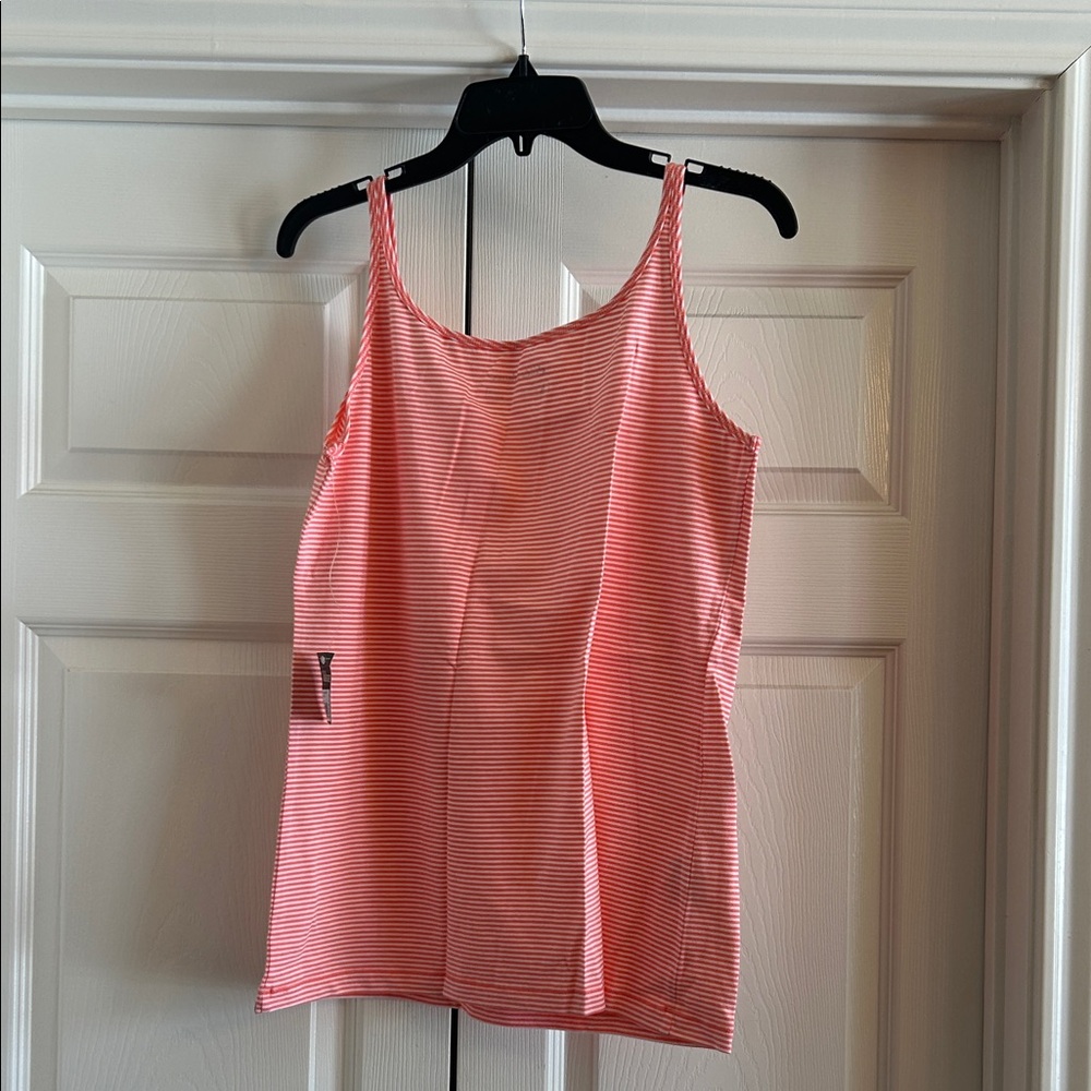 NWT: Eddie Bauer Sport Black/White and Pink/White Striped Tank Tops - Picture 10 of 10